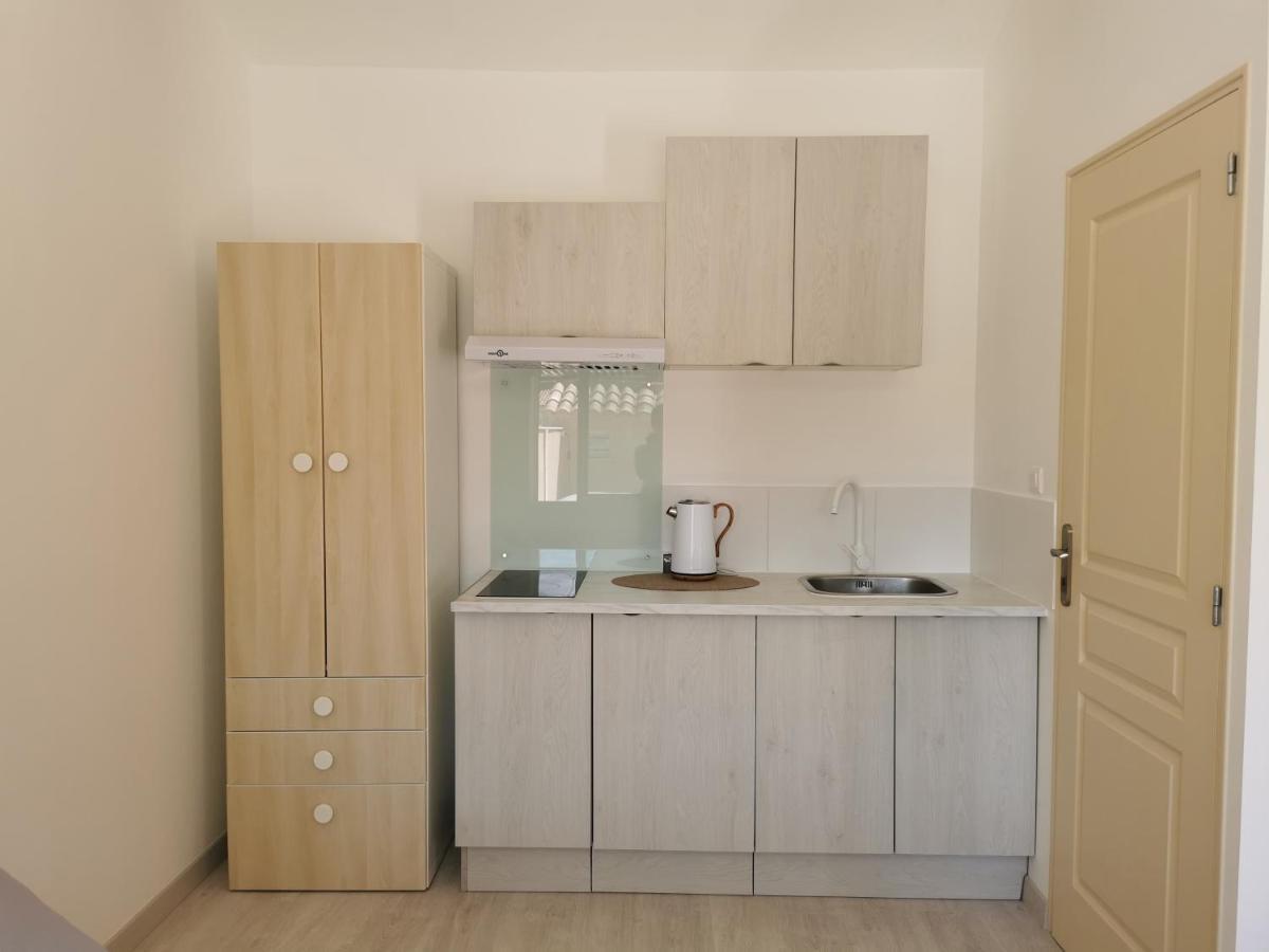 Studio Privatif Climatise , Terrasse Et Piscine 佩尔纳勒丰泰纳 外观 照片